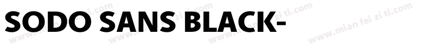 SODO SANS BLACK字体转换